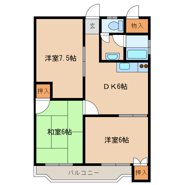 コーポヒカリの間取り