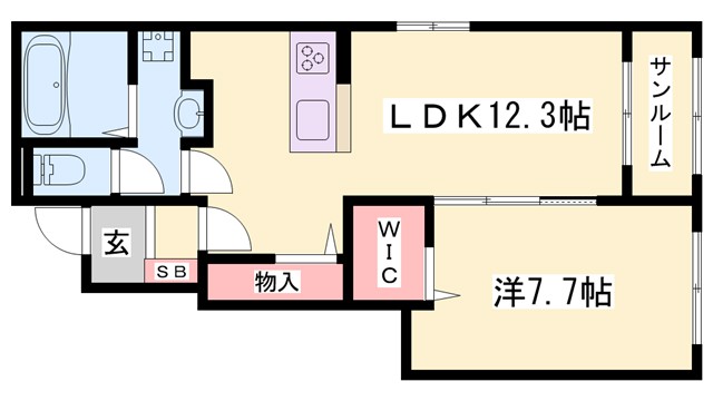 メゾンドアポロンの間取り