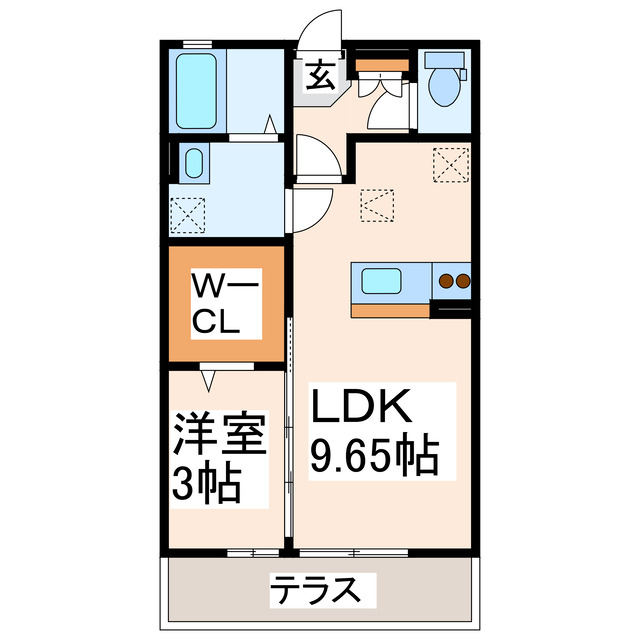 上益城郡御船町大字滝川のアパートの間取り