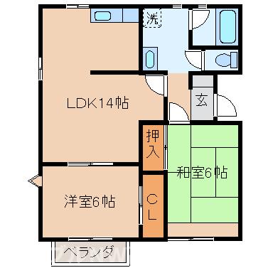 シャルム太田の間取り