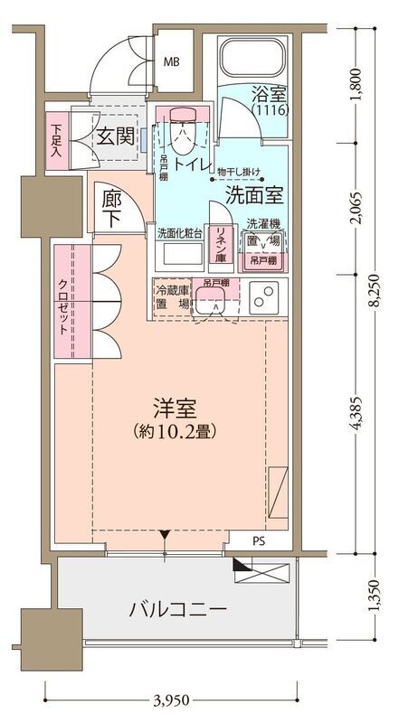 フロール横濱関内の間取り