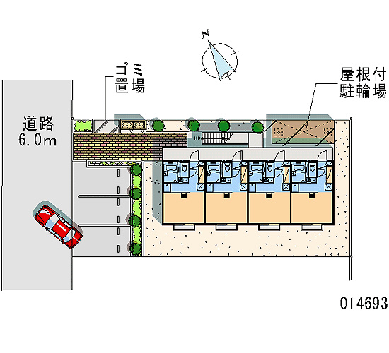 駐車場　配置図です。