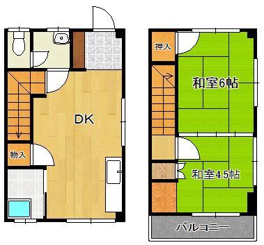 香月中央アパートの間取り