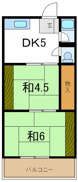 高砂市高砂町朝日町のアパートの間取り