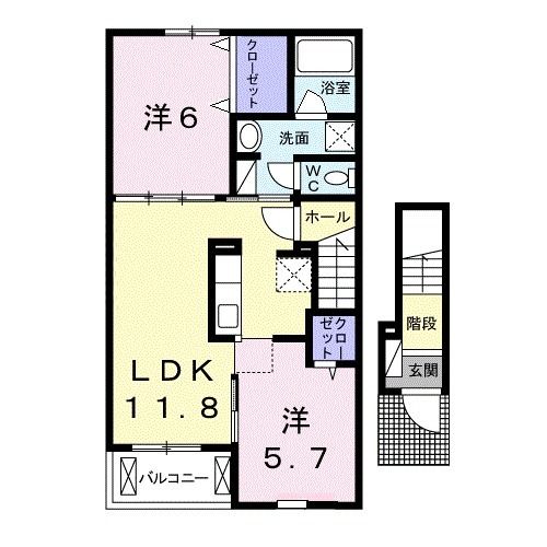 ビューハイツ坂元台の間取り