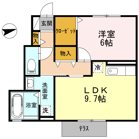 【ボヌールの間取り】