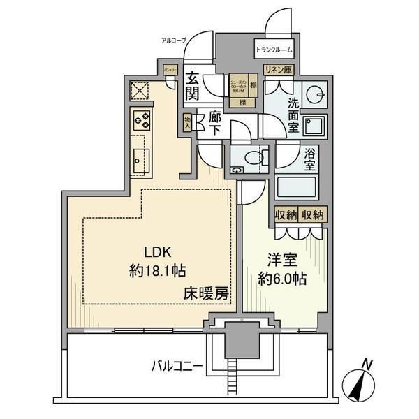 渋谷区神宮前のマンションの間取り