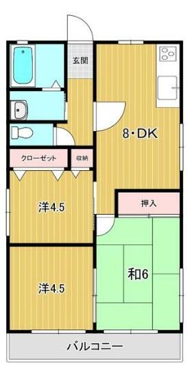 さぬき市志度のアパートの間取り