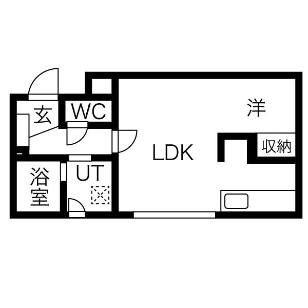 札幌市中央区南十一条西のマンションの間取り