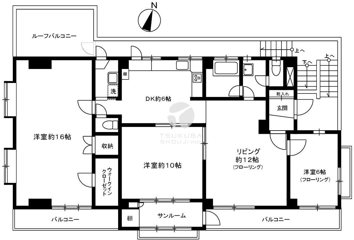 払方邸の間取り