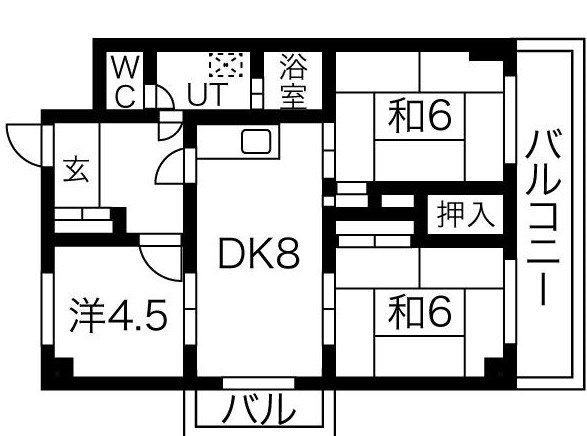 【ロワイヤル宝祥の間取り】