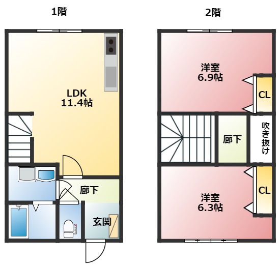 レインボー土屋の間取り