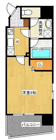 広島市中区堺町のマンションの間取り