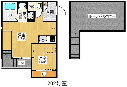 Grandtic堀田（ホリタ）の間取り