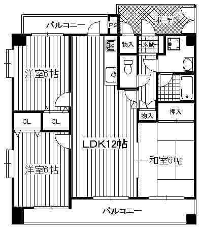 エターナルそつ啄館の間取り