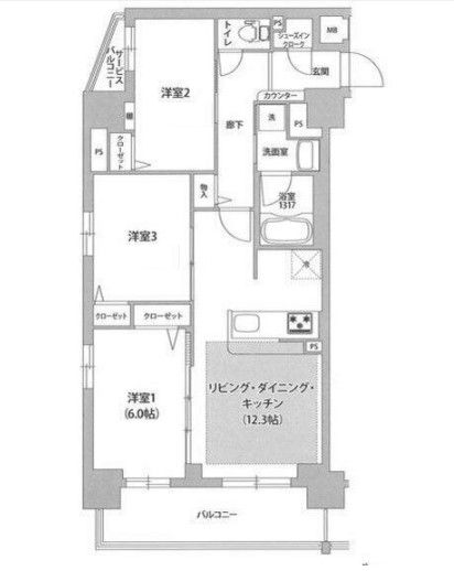 コンフォリア川口本町の間取り