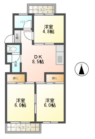 杉本ビルの間取り