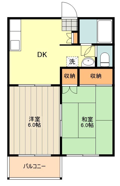 ハイツ西平の間取り