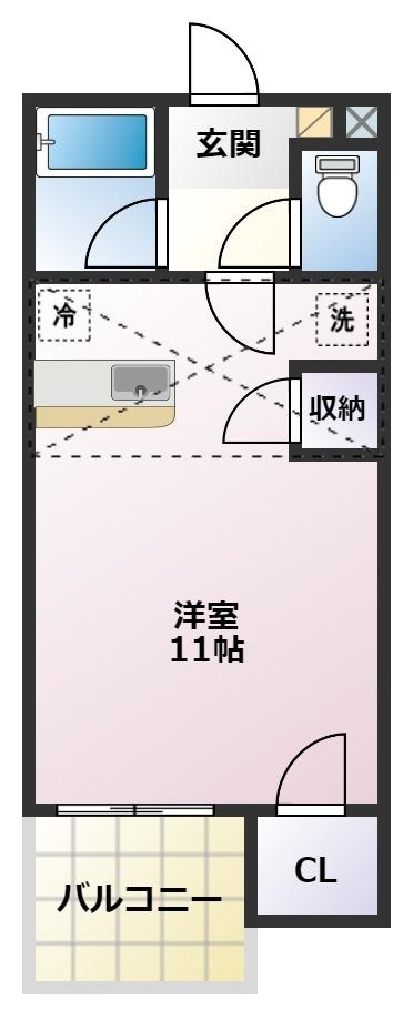 セザンヌ大岩２の間取り