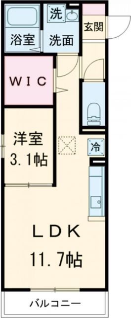 ハーヴェストＷＥＳＴの間取り