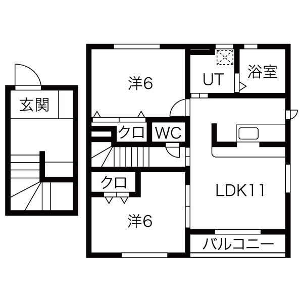 グランドソレイユ城南の間取り