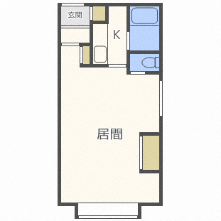札幌市中央区南二十五条西のマンションの間取り