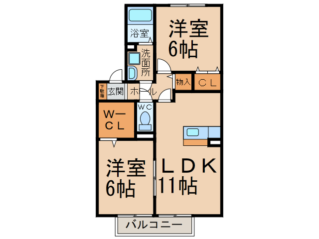 シェノワ　クレールの間取り