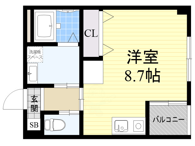 ハイステージ丸和の間取り