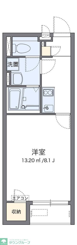 相模原市南区新戸のアパートの間取り