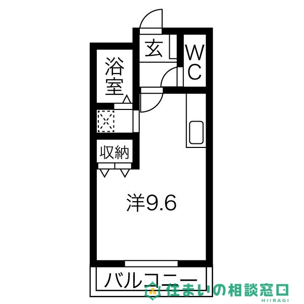 岡崎市本宿茜のアパートの間取り