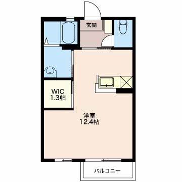 四日市市赤堀のアパートの間取り