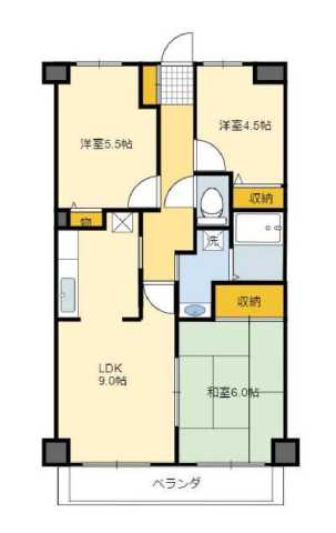 江戸川区船堀のマンションの間取り