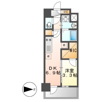 エステムコート名古屋新栄Vラポールの間取り