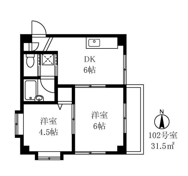 橋本ハイツの間取り