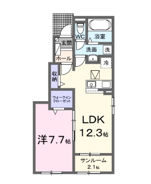 ソラリエAの間取り