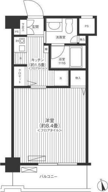 イトーピア仲町台の間取り