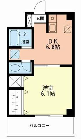 小田原市南鴨宮のマンションの間取り