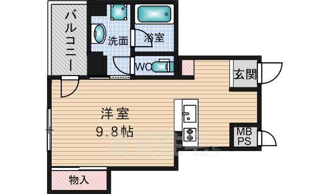 山崎マンション14の間取り