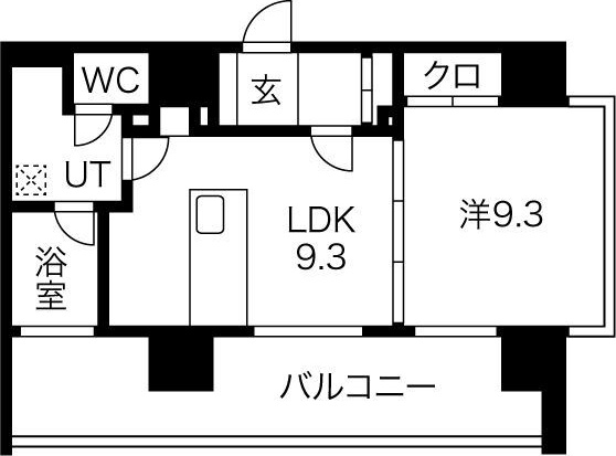 名古屋市中川区八田町のマンションの間取り