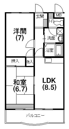 ハミング弥生の間取り