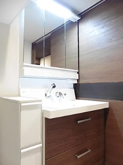 洗面設備　※こちらの写真は他部屋になり参考写真です