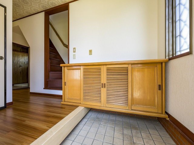 玄関　広々玄関シューズボックス完備