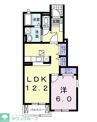 ヴィラ　シンフォニーＢの間取り