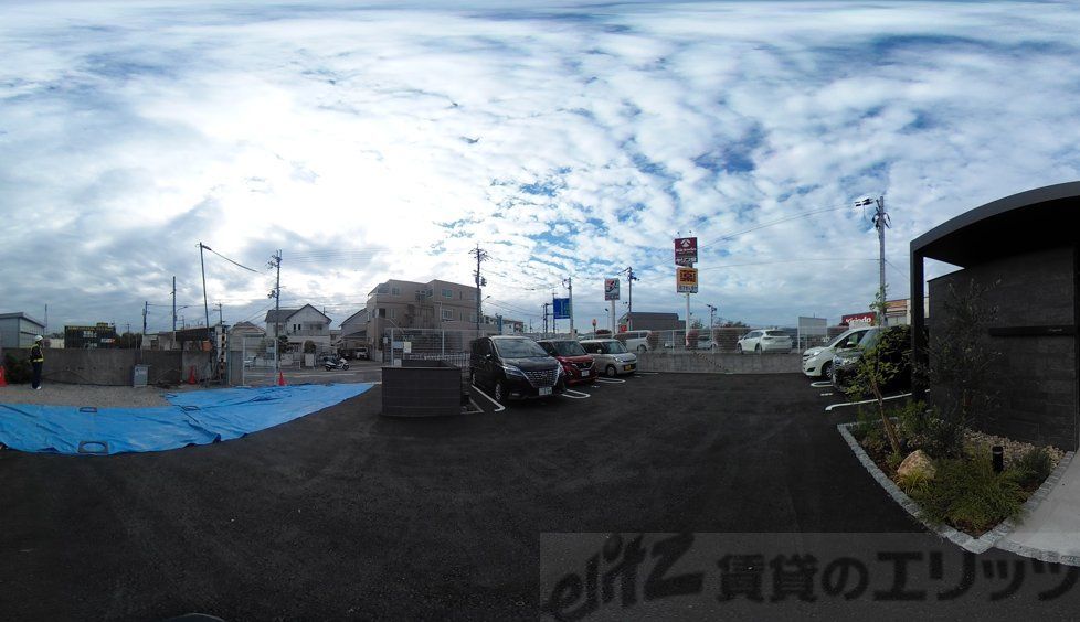 駐車場　眺望