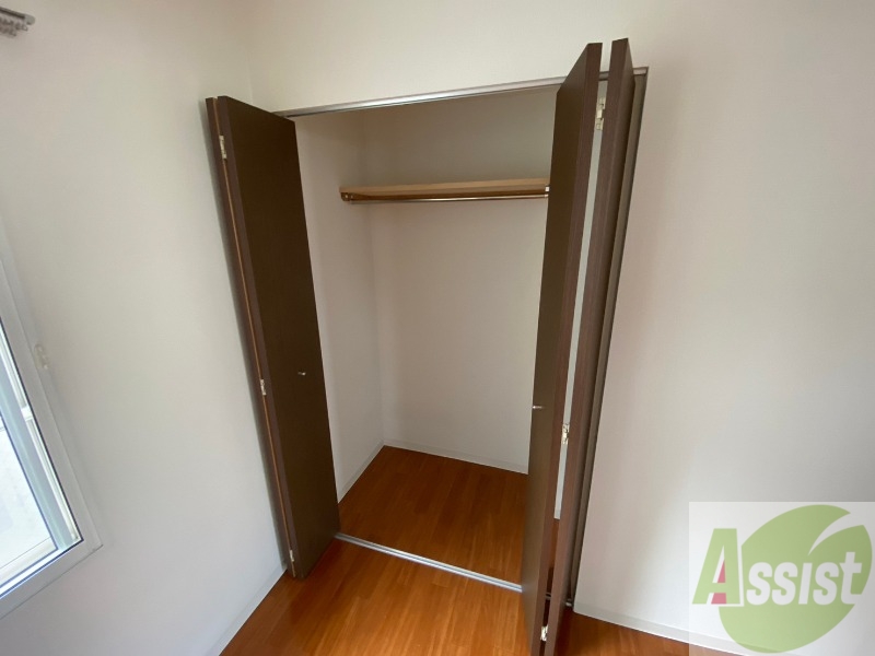 収納　洋室にはクローゼットがあるのですっきり片付きそうです。