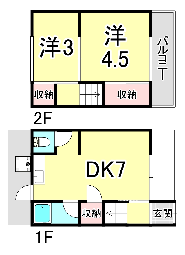 東垂水2丁目テラスハウスの間取り写真