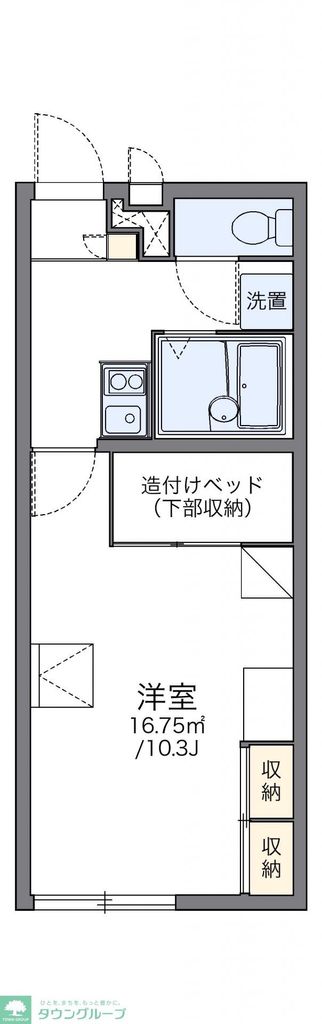 レオパレスK0049の間取り写真