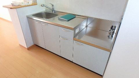 キッチン　２口）ガスコンロが置ける流し台♪