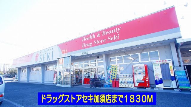 ドラックストア　ドラッグストアセキ加須店（ドラッグストア）まで1830m