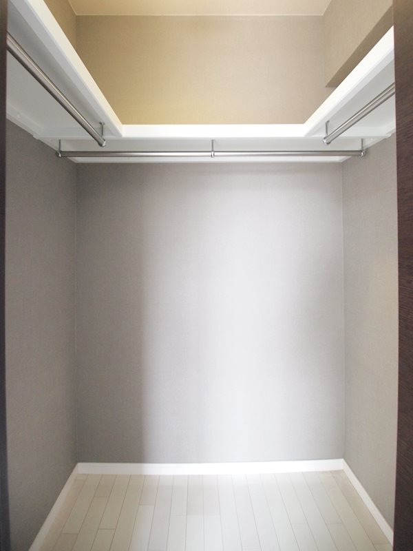 収納　収納充実ウォークイン。